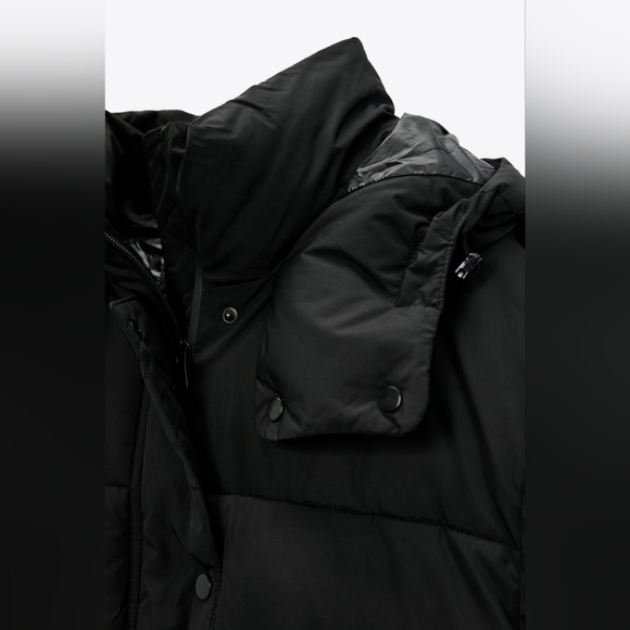 ZARA HOODED QUILTED JACKET - Picture 7 of 12
